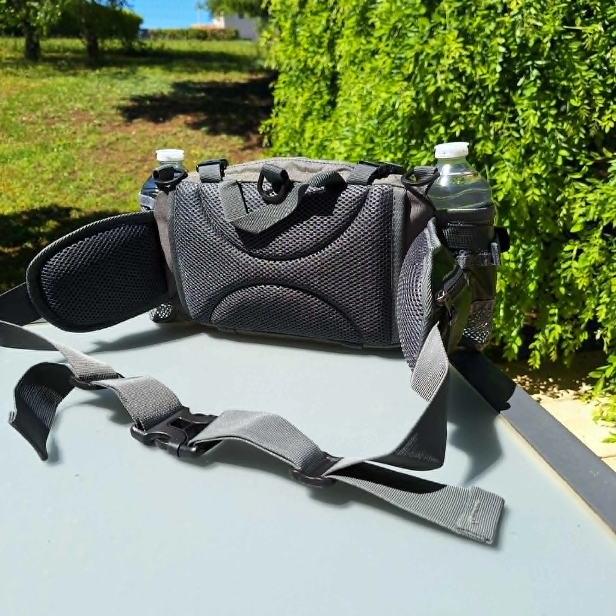 Mochila Outdoor Rando Confort Plus — costas acolchoadas, vários bolsos, verde escuro – photo 17